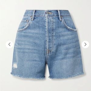 Brand New GRLFRND Jules frayed denim shorts